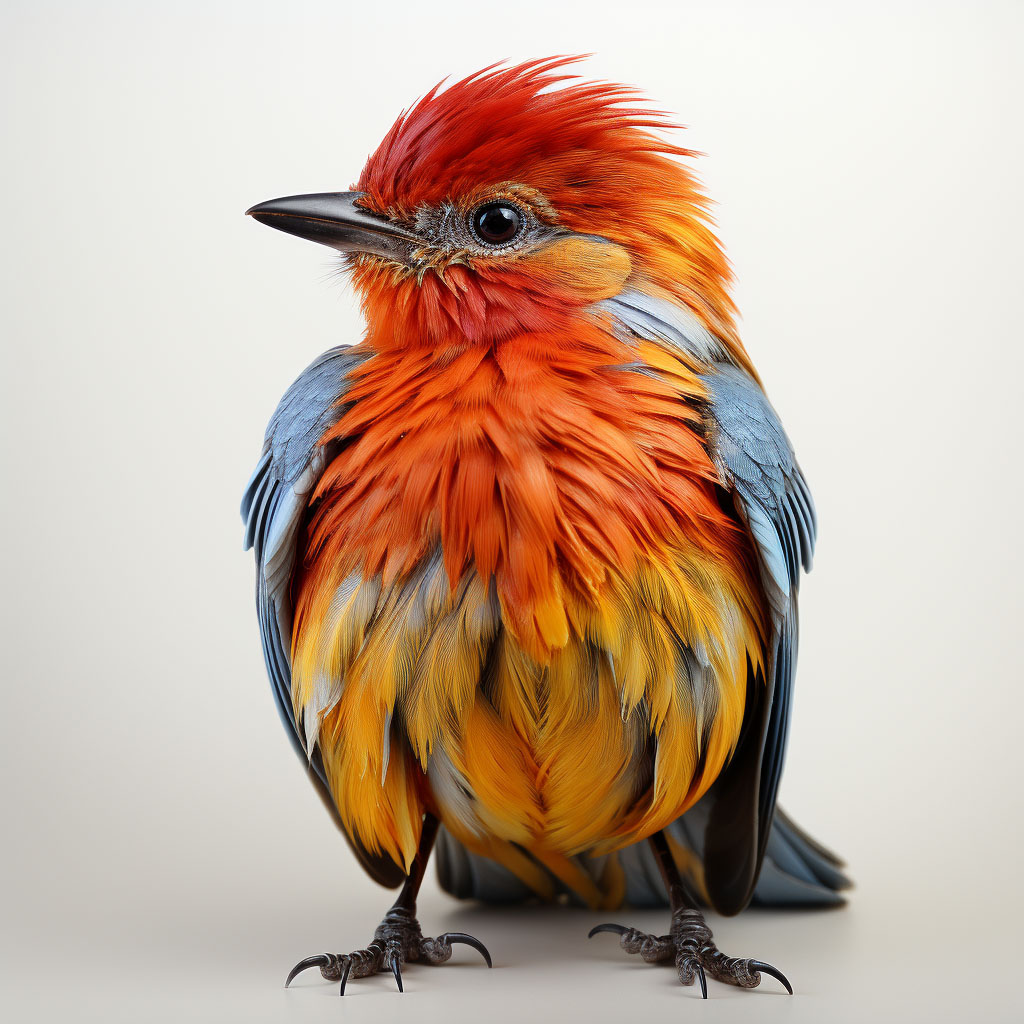 a-colorful-sparrow-side-looking-pose